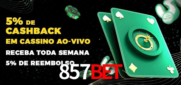 Promoções do cassino ao Vivo 857bet